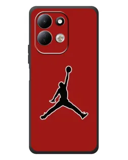 Чехол для Xiaomi Redmi 17 с картинкой «Jordan Red Back»