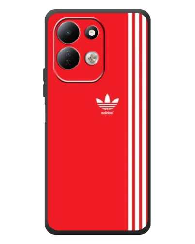 Чехол для Xiaomi Redmi 17 с картинкой «Красный минимализм Adidas»