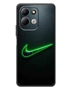 Чехол для Xiaomi Redmi 17 с картинкой «Неоновый контур Nike»