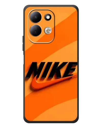 Чехол для Xiaomi Redmi 17 с картинкой «Оранжевый драйв Nike»