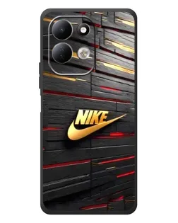 Чехол для Xiaomi Redmi 17 с картинкой «Золотой Nike на металле»