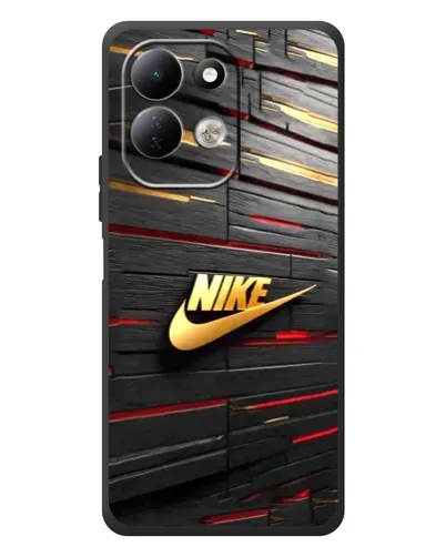 Чехол для Xiaomi Redmi 17 с картинкой «Золотой Nike на металле»