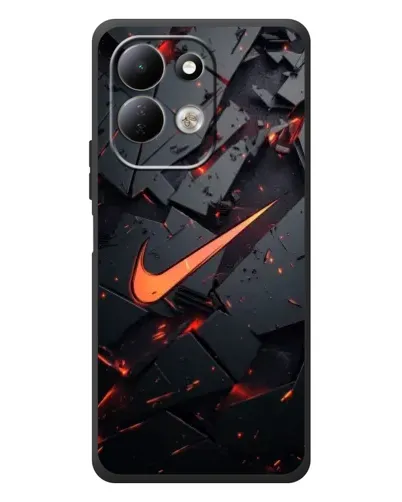 Чехол для Xiaomi Redmi 17 с картинкой «Nike — эффект разломов»