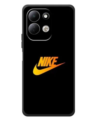 Чехол для Xiaomi Redmi 17 с картинкой «Золотой логотип Nike»