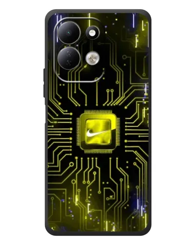 Чехол для Xiaomi Redmi 17 с картинкой «Nike — золотая искра»