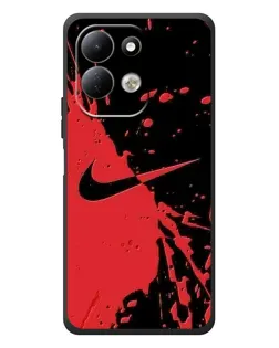 Чехол для Xiaomi Redmi 17 с картинкой «Красные брызги Nike»