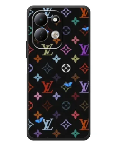 Чехол для Xiaomi Redmi 17 с картинкой «Цветная монограмма LV»