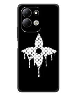 Чехол для Xiaomi Redmi 17 с картинкой «Цветочная монограмма»