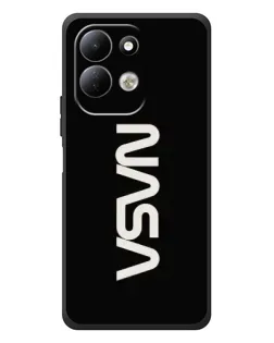 Чехол для Xiaomi Redmi 17 с картинкой «NASA — вертикальный логотип»