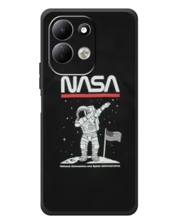 Чехол для Xiaomi Redmi 17 с картинкой «NASA — шагаем по Луне»