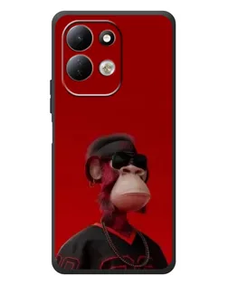 Чехол для Xiaomi Redmi 17 с картинкой «Bored Ape в красном»