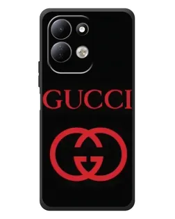 Чехол для Xiaomi Redmi 17 с картинкой «Gucci — красный логотип»