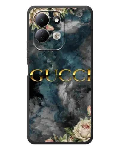 Чехол для Xiaomi Redmi 17 с картинкой «Абстрактные цветы Gucci»