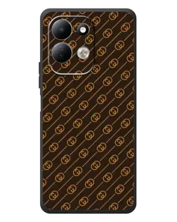 Чехол для Xiaomi Redmi 17 с картинкой «Gucci — золотые диагонали»