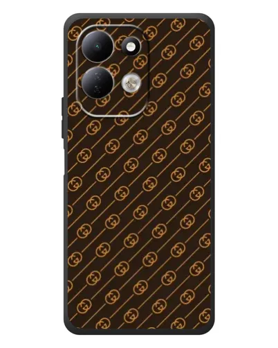 Чехол для Xiaomi Redmi 17 с картинкой «Gucci — золотые диагонали»