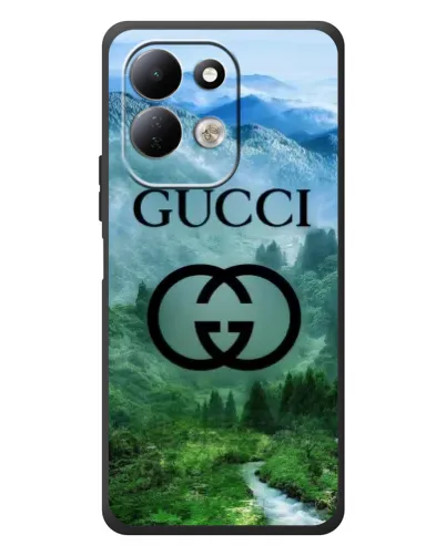 Чехол для Xiaomi Redmi 17 с картинкой «Gucci — горный пейзаж»