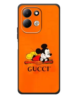 Чехол для Xiaomi Redmi 17 с картинкой «Микки Маус Gucci — оранж»