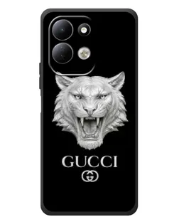 Чехол для Xiaomi Redmi 17 с картинкой «Gucci — серебряный лев»