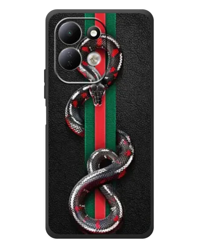 Чехол для Xiaomi Redmi 17 с картинкой «Gucci — змея на полосе» Чехол для Xiaomi Redmi 17 с картинкой «Gucci — змея на полосе»