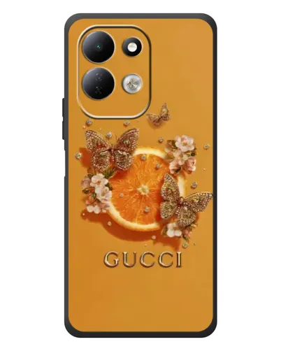 Чехол для Xiaomi Redmi 17 с картинкой «Gucci — золотые бабочки» Чехол для Xiaomi Redmi 17 с картинкой «Gucci — золотые бабочки»