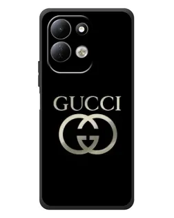 Чехол для Xiaomi Redmi 17 с картинкой «Gucci — золото на черном»