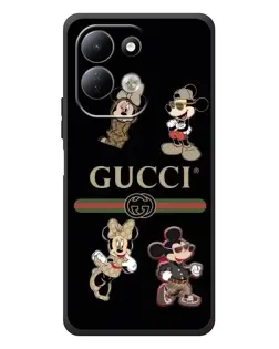 Чехол для Xiaomi Redmi 17 с картинкой «Gucci — герои Disney и монограмма»