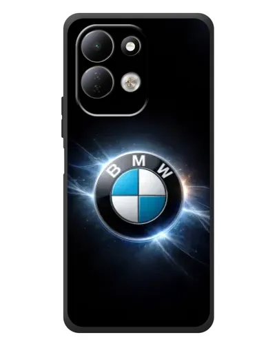 Чехол для Xiaomi Redmi 17 с картинкой «BMW — неоновое сияние»