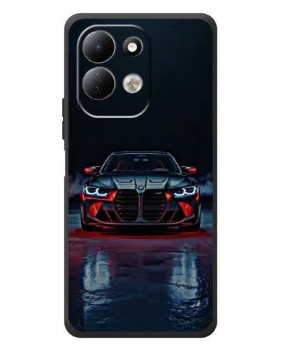 Чехол для Xiaomi Redmi 17 с картинкой «BMW на мокрой дороге»