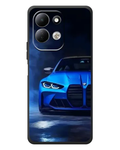 Чехол для Xiaomi Redmi 17 с картинкой «Голубая BMW M4»