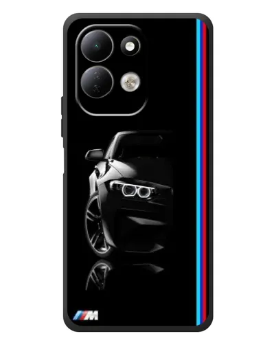 Чехол для Xiaomi Redmi 17 с картинкой «Силуэт BMW в темноте»
