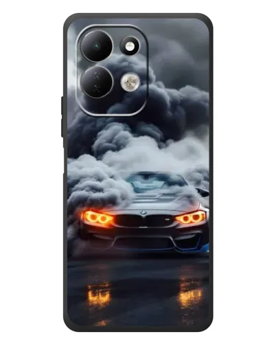 Чехол для Xiaomi Redmi 17 с картинкой «BMW в дыму»