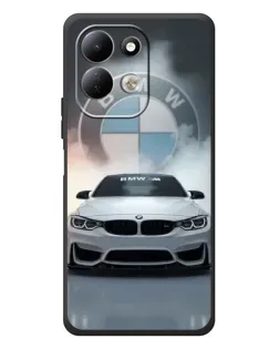 Чехол для Xiaomi Redmi 17 с картинкой «BMW в белом дыму»