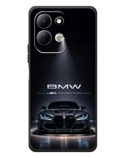 Чехол для Xiaomi Redmi 17 с картинкой «BMW сквозь ночной город»