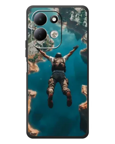 Чехол для Xiaomi Redmi 17 с картинкой «PUBG — свободное падение»