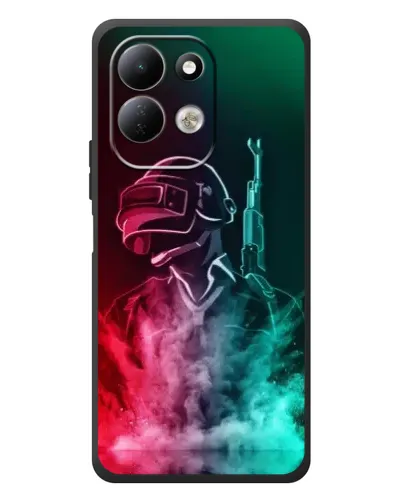 Чехол для Xiaomi Redmi 17 с картинкой «PUBG — огненный воин»