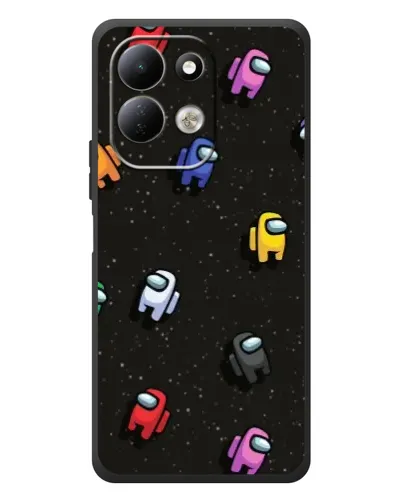 Чехол для Xiaomi Redmi 17 с картинкой «Космический паттерн Among Us»