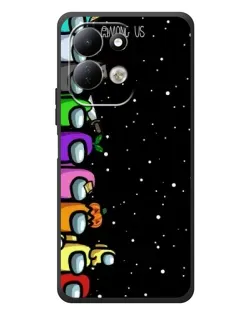 Чехол для Xiaomi Redmi 17 с картинкой «Команда Among Us»