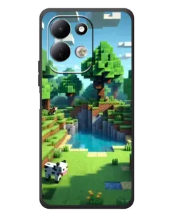 Чехол для Xiaomi Redmi 17 с картинкой «Minecraft летний день»