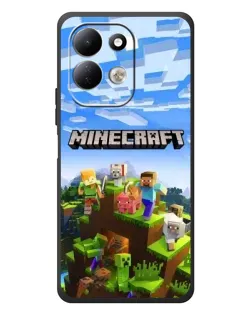 Чехол для Xiaomi Redmi 17 с картинкой «Minecraft классический мир»