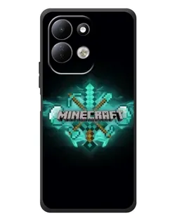 Чехол для Xiaomi Redmi 17 с картинкой «Minecraft Diamond лого»