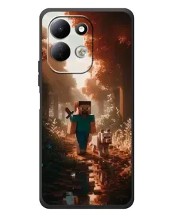 Чехол для Xiaomi Redmi 17 с картинкой «Стив в лесу»