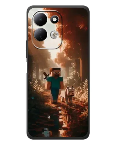 Чехол для Xiaomi Redmi 17 с картинкой «Стив в лесу» Чехол для Xiaomi Redmi 17 с картинкой «Стив в лесу»