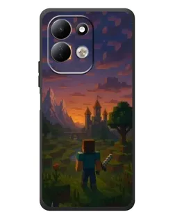 Чехол для Xiaomi Redmi 17 с картинкой «Стив у башни»