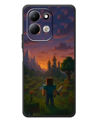 Чехол для Xiaomi Redmi 17 с картинкой «Стив у башни» Чехол для Xiaomi Redmi 17 с картинкой «Стив у башни»