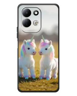 Чехол для Xiaomi Redmi 17 с картинкой «Пара единорогов»