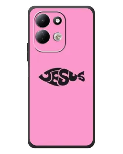 Чехол для Xiaomi Redmi 17 с картинкой «Розовый символ  Jesus»