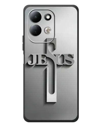 Чехол для Xiaomi Redmi 17 с картинкой «Металлический крест Jesus» Чехол для Xiaomi Redmi 17 с картинкой «Металлический крест Jesus»