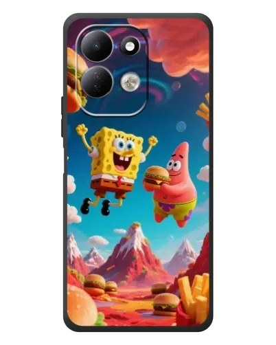 Чехол для Xiaomi Redmi 17 с картинкой «Космический фастфуд»