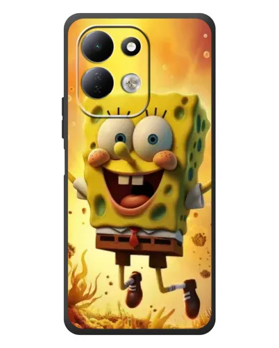 Чехол для Xiaomi Redmi 17 с картинкой «Губка Боб прыгает»