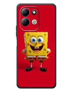 Чехол для Xiaomi Redmi 17 с картинкой «Спанч Боб на красном»